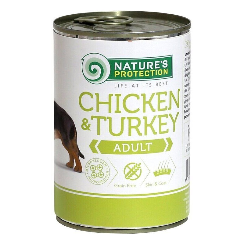 Nature's Protection Dog Adult Chicken & Turkey Консерви для дорослих собак усіх порід з куркою та індичкою