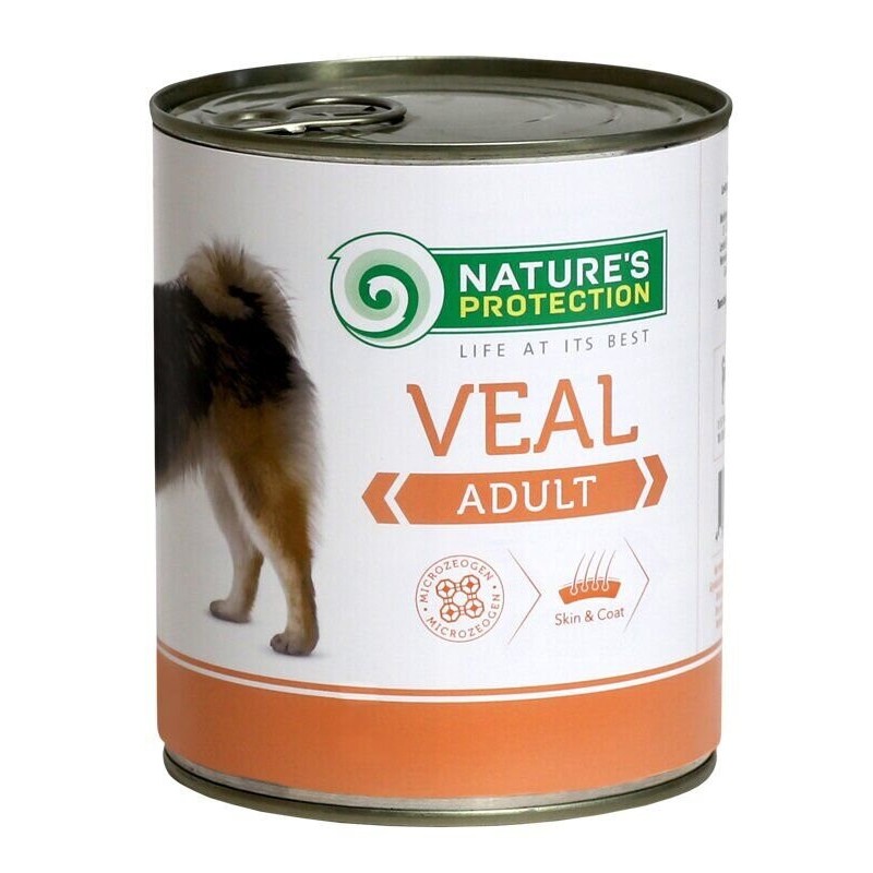 Nature's Protection Dog Adult Veal Консерви для дорослих собак усіх порід з телятиною
