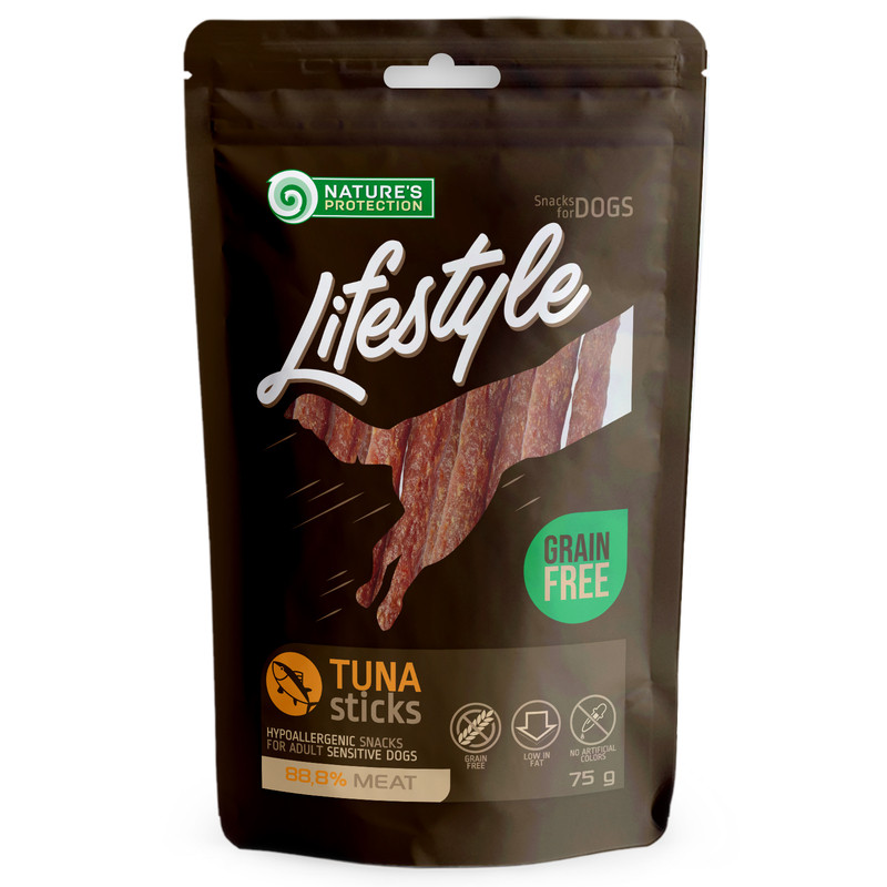 Nature's Protection Lifestyle Dog Adult Snacks Tuna Sticks Ласощі для дорослих собак палички з тунця