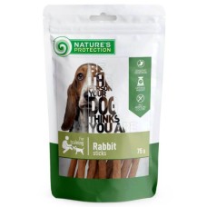 Nature's Protection Dog Adult Snacks Rabbit Sticks Ласощі для дорослих собак для дресирування стику з кролика