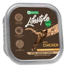 Nature's Protection Lifestyle Cat Adult Sensitive Digestion Chicken Консерви для дорослих кішок з чутливим травленням з куркою