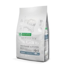 Nature's Protection Superior Care White Coat Grain Free Small Breeds White Fish Беззерновий сухий корм для дорослих собак дрібних порід із білою вовною