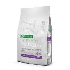 Nature's Protection Junior Superior Care White Coat Grain Free Salmon All Breeds Беззерновий корм для цуценят всіх порід з білою вовною з лососем