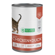 Nature's Protection Cat Adult Sterilised Chicken & Duck Консерви для стерилізованих кішок з куркою