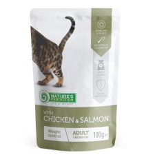 Nature's Protection Cat Adult Weight Control Chicken & Salmon Консерви для дорослих кішок з надмірною вагою з куркою та лососем