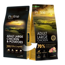 Profine Dog Adult Large Chicken and Potatoes Сухий корм для дорослих собак великих порід з куркою та картоплею