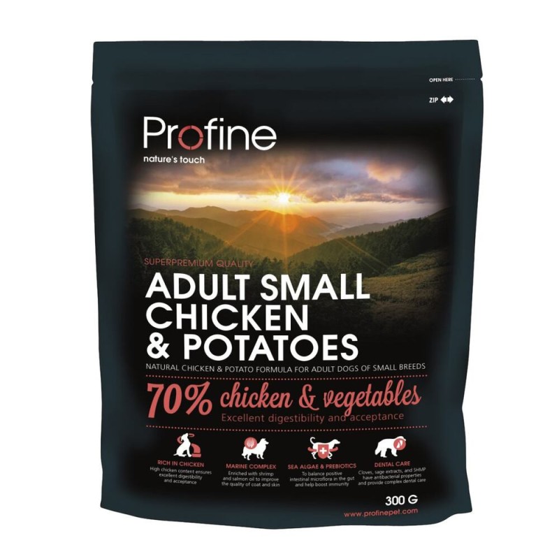 Profine Dog Adult Small Chicken and Potatoes Сухий корм для дорослих собак дрібних порід з куркою та картоплею