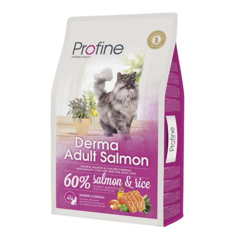 Profine Cat Adult Derma Salmon and Rice Сухий корм для дорослих кішок з лососем та рисом