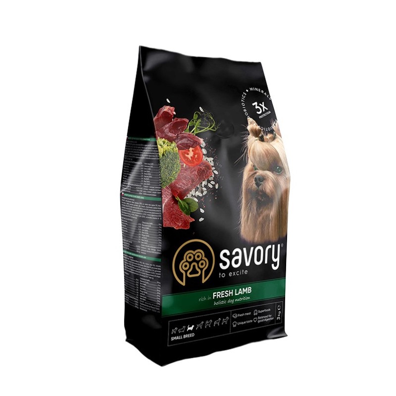 Savory Dog Adult Small Breed Fresh Lamb Сухий корм для дорослих собак дрібних порід зі свіжим ягнятком