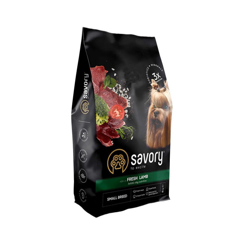 Savory Dog Adult Small Breed Fresh Lamb Сухий корм для дорослих собак дрібних порід зі свіжим ягнятком