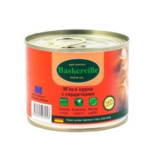 Baskerville Super Premium Консервы для взрослых кошек с курицей и сердцем