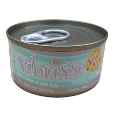 Vibrisse Adult Menu Chicken Tilapia & Seaweed Консерви для дорослих кішок з куркою тилапією та морськими водоростями у банку