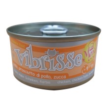 Vibrisse Adult Menu Chicken Ham & Pumpkin Консерви для дорослих кішок з куркою в соусі гарбуза в банці