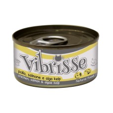 Vibrisse Adult Chicken with Salmon and Kelp Консерви для дорослих кішок з куркою лососем та водоростями у банку