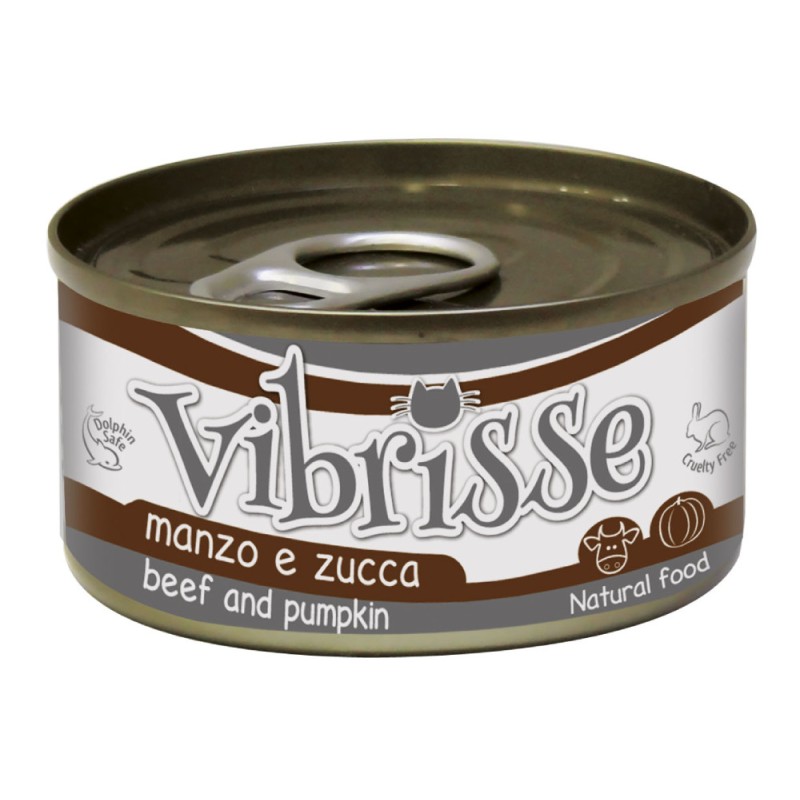 Vibrisse Adult Beef & Pumpkin Консерви для дорослих кішок з яловичиною та гарбузом у банку