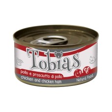 Tobias Adult Chicken & Chicken Ham Консерви для дорослих собак з куркою та шинкою