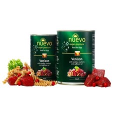 Nuevo Adult Vension with Noodles Cowberry and Safflower Oil Консерви для дорослих собак оленина з локшиною брусницею та сафлоровою олією