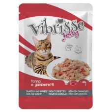 Vibrisse Adult Tuna & Shrimp in Jelly Консерви для дорослих кішок з тунцем та креветками в желе у павуці