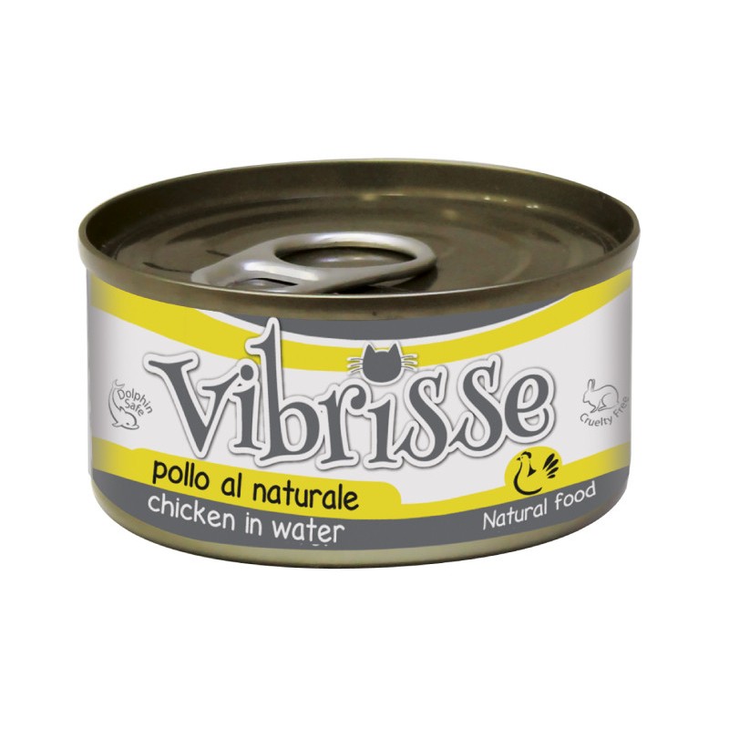 Vibrisse Adult Chicken Консерви для дорослих кішок з куркою у власному соку у банку