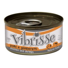 Vibrisse Adult Chicken & Shrimp Консерви для дорослих кішок з куркою та креветками у банку