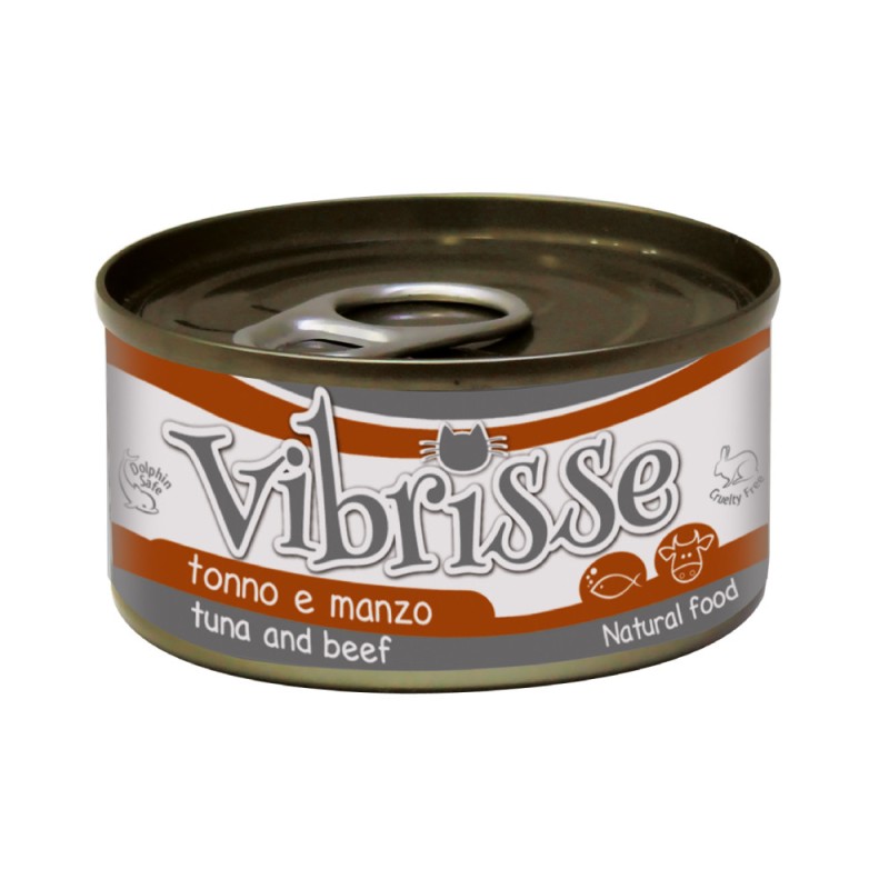 Vibrisse Adult Tuna & Beef Консерви для дорослих кішок з тунцем та яловичиною у банку