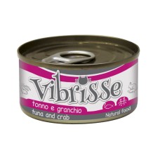 Vibrisse Adult Tuna & Crab Консерви для дорослих кішок з тунцем та крабами у банку