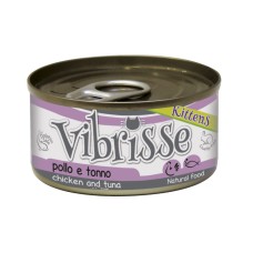 Vibrisse Kitten Tuna & Chicken Консерви для кошенят з тунцем та куркою у банку