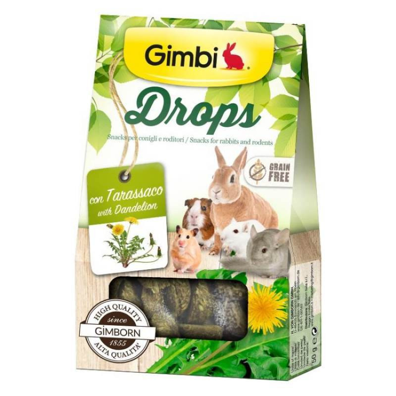 GimBi Ласощі для гризунів дропси з кульбабою