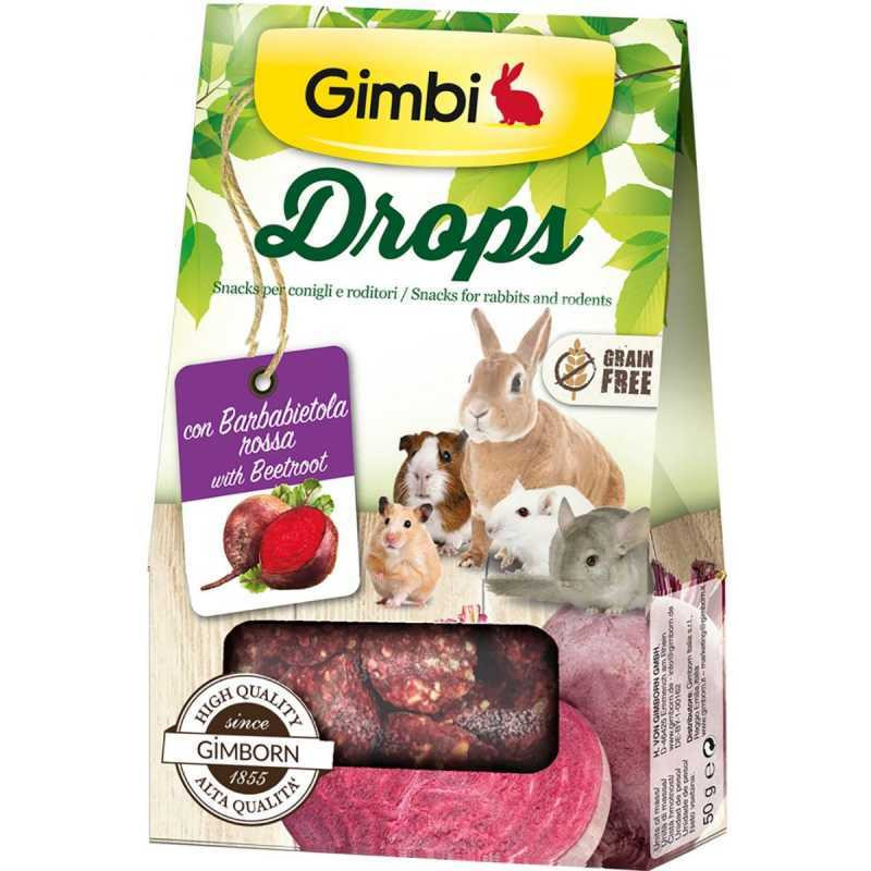 GimBi Лакомство для грызунов дропсы со свеклой