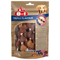 8in1 Triple Flavour Skewers Ласощі для собак шашлички з потрійним смаком
