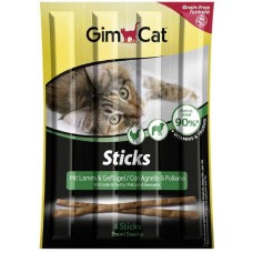 GimCat Sticks Lamb & Poultry Ковбаски для кішок з ягнятком та птицею