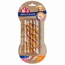 8in1 Triple Flavour Ласощі для собак плетені палички