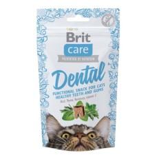 Brit Care Cat Adult Snack Dental Ласощі для дорослих котів для підтримки зубів з індичкою