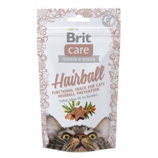 Brit Care Cat Adult Snack Hairball Ласощі для дорослих кішок для виведення вовни зі шлунка з качкою