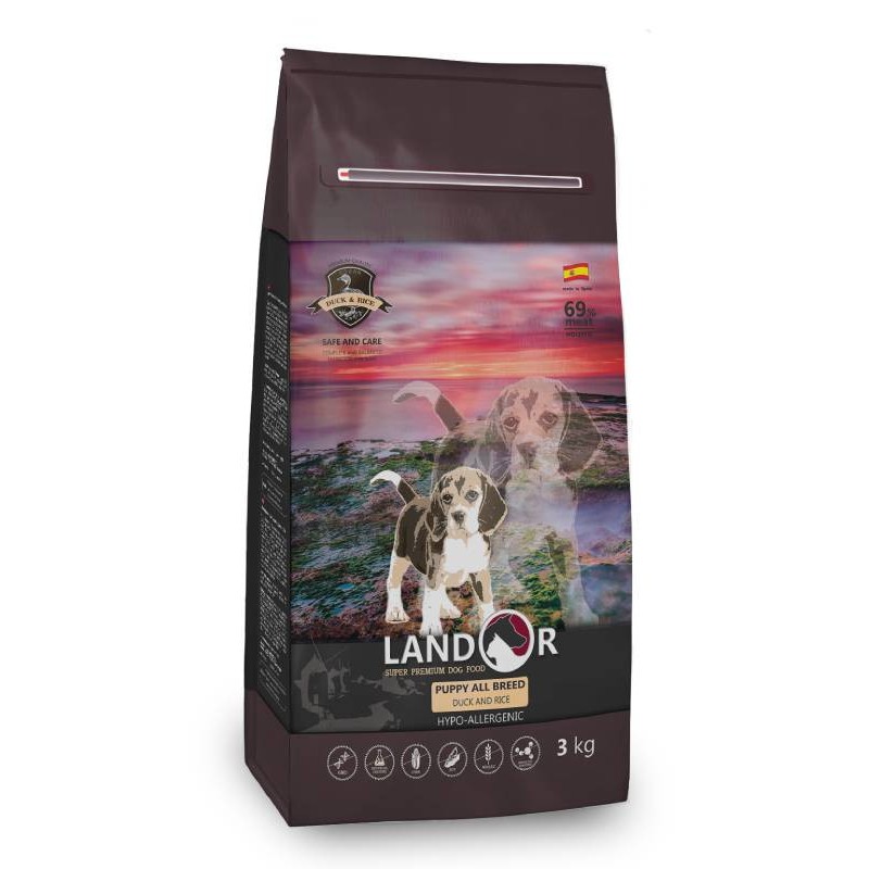 Landor Puppy All Breed Duck & Rice Сухий корм для цуценят всіх порід з качкою та рисом