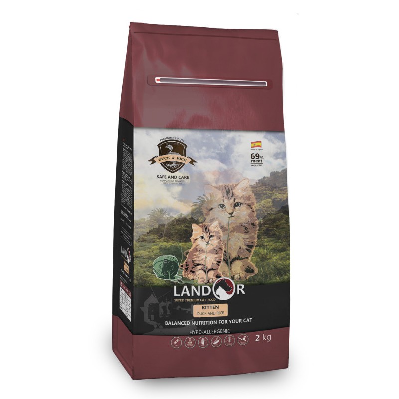 Landor Kitten Duck & Rice Сухий корм для кошенят з качкою та рисом