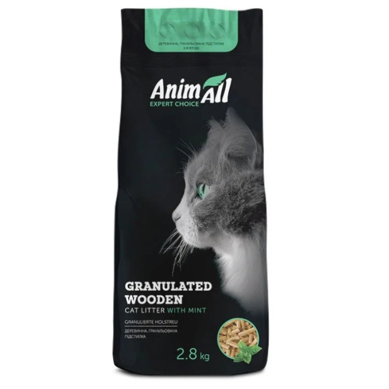 Animall Expert Choice Mint Деревний поглинаючий наповнювач з м'ятою