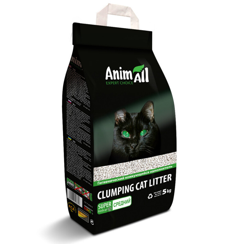 AnimAll Expert Choice Natural Бентонітовий наповнювач середній