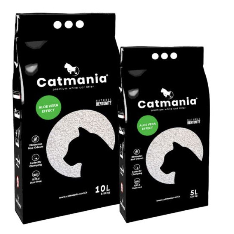 Catmania Aloe Vera Гранульований наповнювач, що комкується, з ароматом алое віри