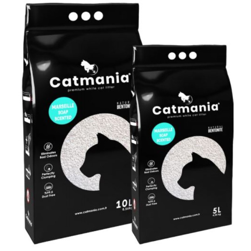 Catmania Marseilles Soap Гранульований наповнювач, що комкується, з ароматом марсельського мила
