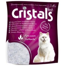Cristals Fresh Lavander Силікагелевий наповнювач для котячого туалету з ароматом лаванди