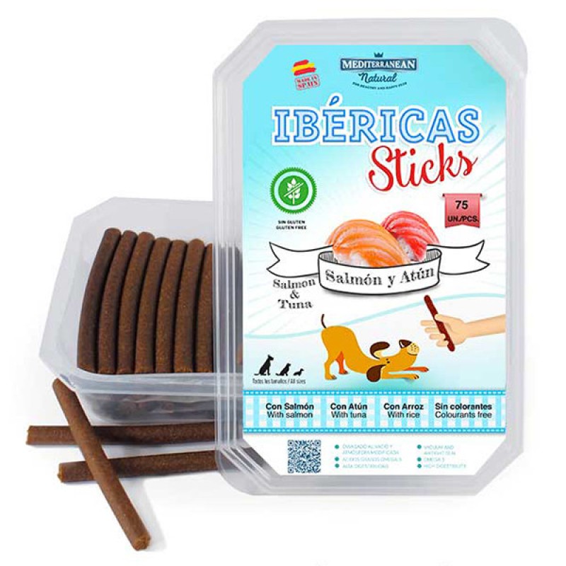 Mediterranean Natural Ibericas Sticks Salmon & Tuna М'ясні палички для собак з лососем та тунцем