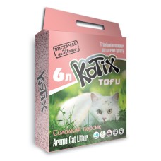 Kotix Tofu Honey Peach Гранульований наповнювач, що комкується, з ароматом солодкого персика