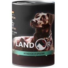 Landor Dog Senior & Adult Lamb & Rabbit Консерви для літніх собак з м'ясом ягняти та кролика