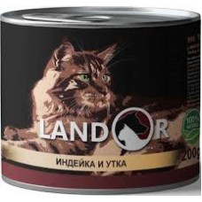 Landor Kitten Turkey & Duck Консерви для дорослих кішок з м'ясом індички та качки