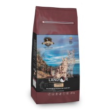 Landor Cat Adult Grain Free & Hairball Lamb & Potato Беззерновий сухий корм для дорослих кішок з ягнятком і бататом з ефектом шерсті.