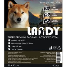 Landy Pet Pad with Charcoal 40x60 cm Пелюшки для цуценят та дорослих собак з активованим вугіллям 40х60 см