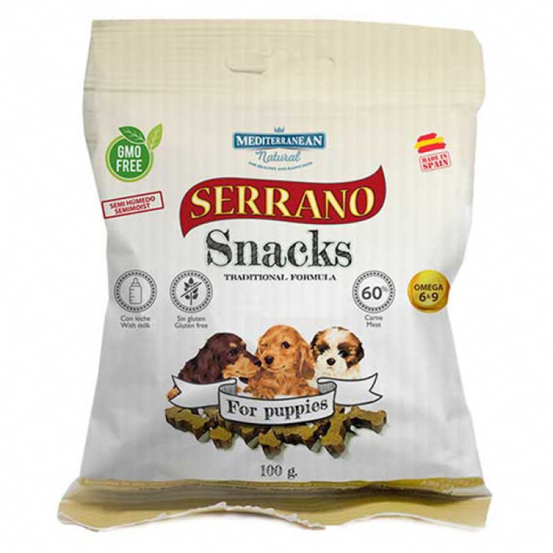 Mediterranean Natural Serrano Snacks Dog For Puppies Ласуни для цуценят