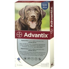 Advantix Краплі на холку від бліх та кліщів для собак від 25 кг до 40 кг