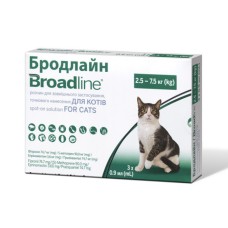 Broadline Spot-On Краплі на холку від бліх та кліщів для кішок від 2,5 кг до 7,5 кг